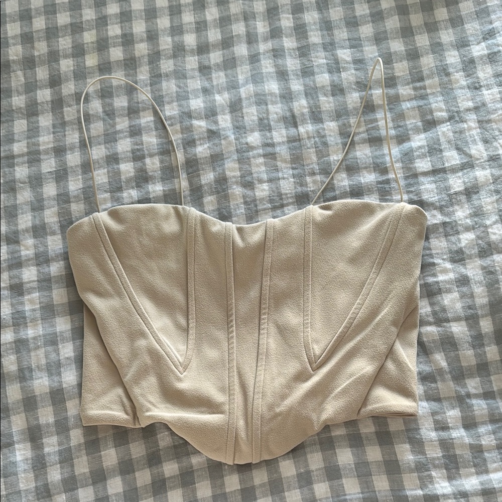 Cream Corset Style Top